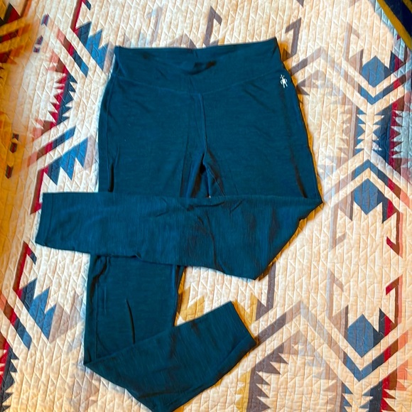 Smartwool Pants - Dark teal Smartwool base layer